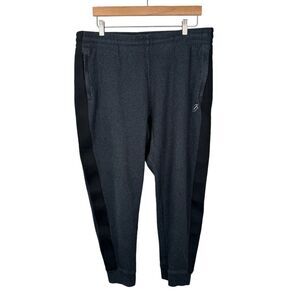 SUPERDRY JOGGER Sweatpants Size 2XL Gray Black Cotton Athletic Casual Gym Active